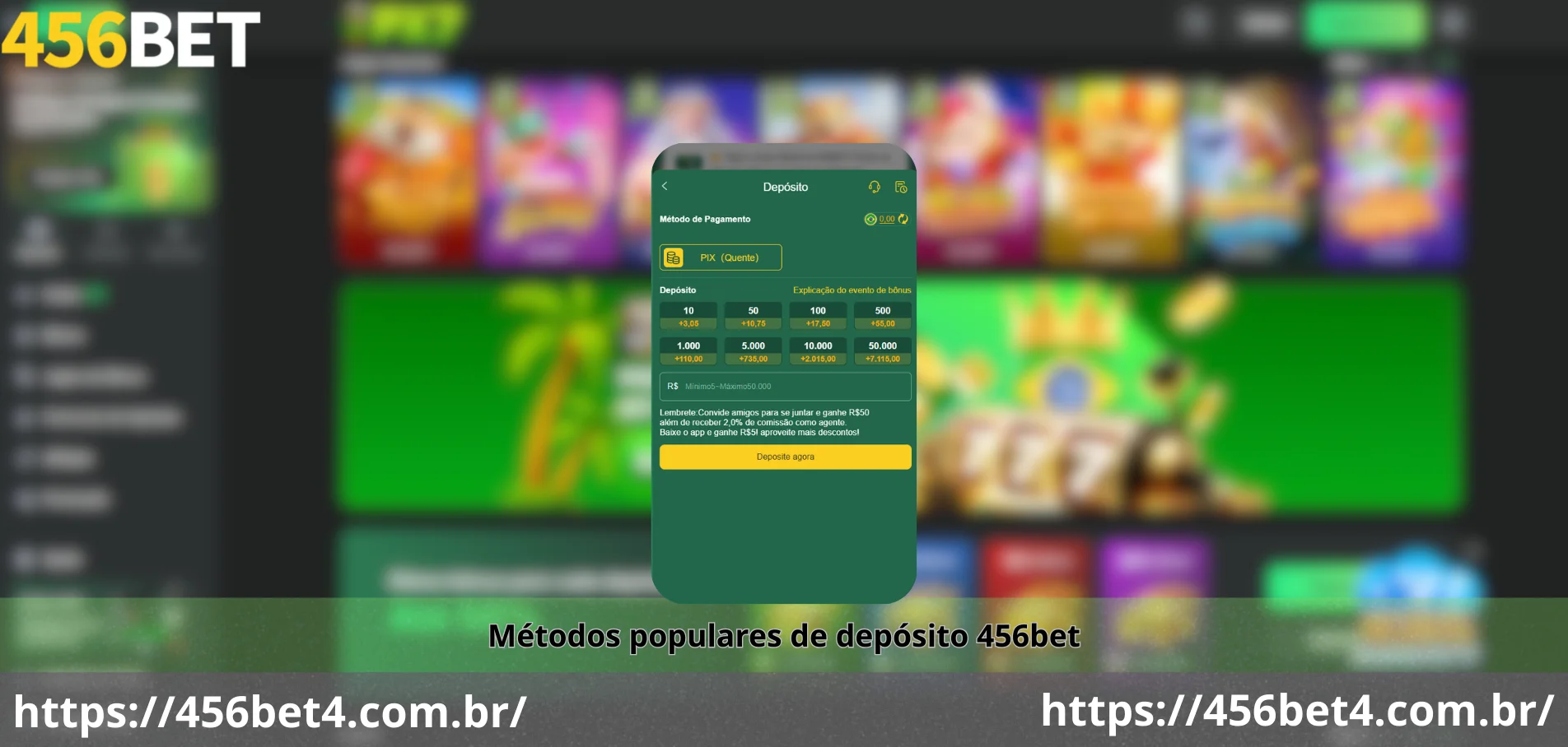 Depósito 456bet - Rápido Seguro Depositar Dinheiro 1 Minuto 3 Métodos populares de depósito 456bet